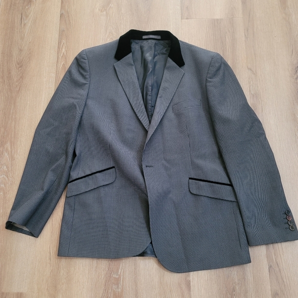 Paul Smith Charcoal Blazer with Black Trim